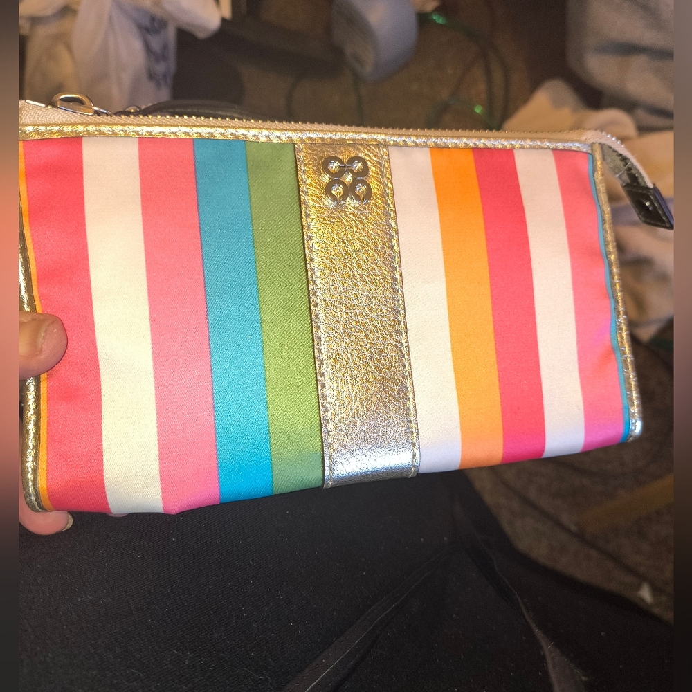 Coach Colorful Striped Women's Clutch